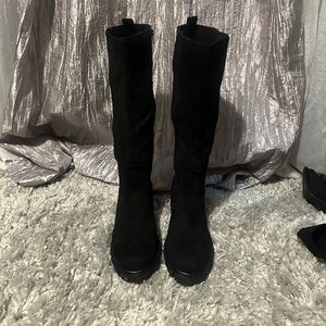 Black knee boots size 9.5